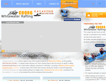 Tablet Screenshot of coorgwhitewaterrafting.com